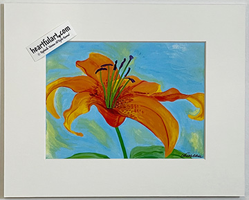 Tiger Lily print - Heartful Art by Raphaella Vaisseau