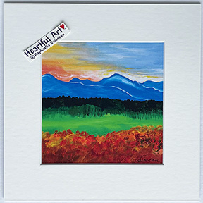 Blue Ridge Mountains Leicester print - Heartful Art by Raphaella Vaisseau