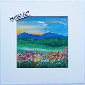 Blue Ridge Mountain Garden - Heartful Art by Raphaella Vaisseau