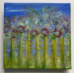 Garden by the Sea (8x8) - Heartful Art by Raphaella Vaisseau