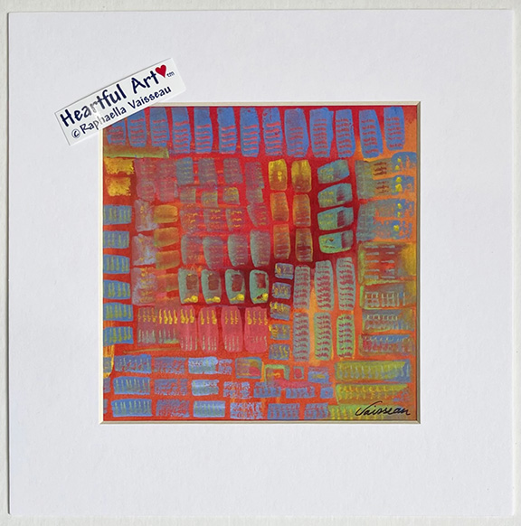 Grid 10 print - Heartful Art by Raphaella Vaisseau