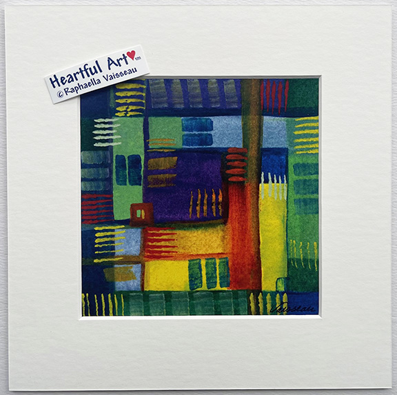 Grid 4 print - Heartful Art by Raphaella Vaisseau