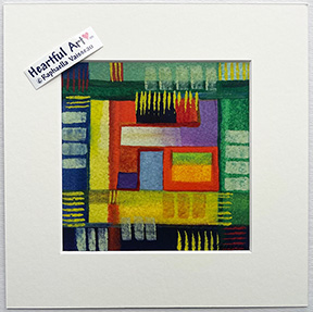 Grid 5 print - Heartful Art by Raphaella Vaisseau