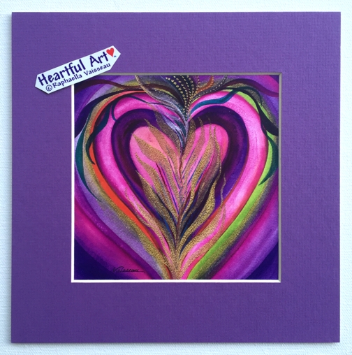 Resurrected Heart 2 print (8x8) - Heartful Art by Raphaella Vaisseau