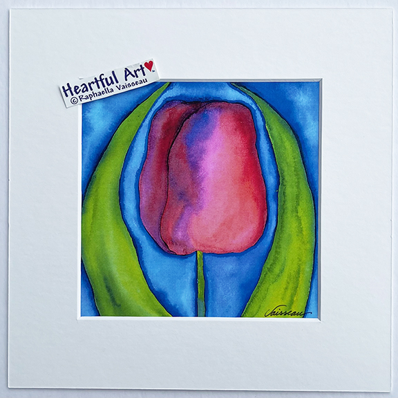 Tulip Bud print - Heartful Art by Raphaella Vaisseau