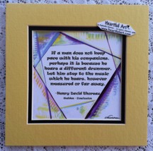 If A Man Does Not Henry David Thoreau quote (8x8) - Heartful Art by Raphaella Vaisseau