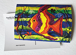 Fish postcards - Heartful Art by Raphaella Vaisseau