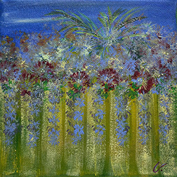 Garden by the Sea (8x8) - Heartful Art by Raphaella Vaisseau