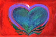 Heart of Turquoise (print) - Heartful Art by Raphaella Vaisseau