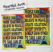 What people can do sticker or magnet - Heartful Art by Raphaella Vaisseau