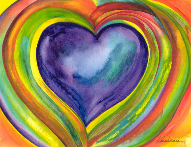 Heart of the World (print) - Heartful Art by Raphaella Vaisseau