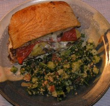 Ciabatta Baked Sandwich and Tabouli