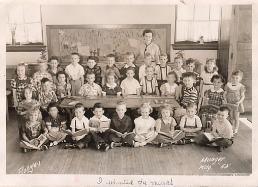At Munger Elementary in 1953, Raphaella's teacher believed her to be an artist already - Duluth, Minnesota